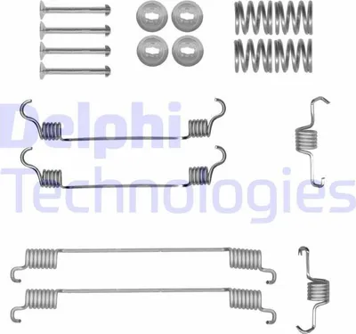 Produktbild von DELPHI Zubehörsatz Bremsbacken LY1429 Hinten für NISSAN Qashqai / Qashqai +2 I (J10, NJ10)