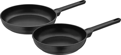 Produktbild von WMF PermaDur Excellent Pfannenset Induktion 2-teilig, Bratpfanne beschichtet 24 28 cm, Aluminium beschichtet, Kunststoffgriff mit Flammschutz