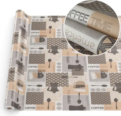 Produktbild von Tischdecke Wachstuch Premium Ornamente Beige Robust Wasserabweisend Breite 140 cm Länge 2000 cm