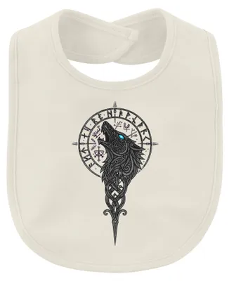 Imagen del producto de Vikingo, lobo, Fenrir, Vegvisir, brújula, runas, nórdico, Valhalla, Odín, bebé, naturaleza, talla única