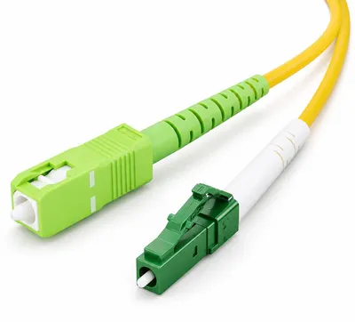 Obrázek produktu pro 1m optický kabel OS2 LWL SX simplex, G.652.D, konektory LC/APC - SC/APC, singlemode, 9/125 µm, LSZH, žlutý