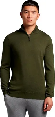 Immagine prodotto di Lyle & Scott Tonal Eagle - Maglia con mezza zip Verde L Uomo Verde L