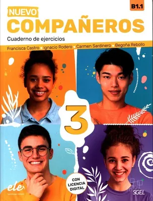 Imagen del producto de Companeros 3 - Cuaderno de ejercicios - con licencia digital - Nueva Edicion. B1.1