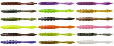 Produktbild von Fishup Scaly Fat 4.3' 11cm - 8 Gummijigs, Fishup Farben:Motor Oil Pepper