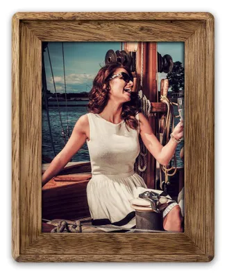 Holz-Fotoliste, braun, 15x20 cm, für Tisch oder Wand