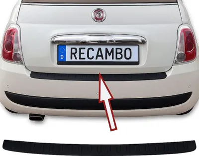 Image de Protection de seuil de coffre en ABS adaptée à la Fiat 500 | 500C | Années de construction 2007-2015 | jusqu'au restylage