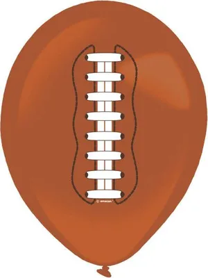 Produktbild von 6 Football Latexballons 27,5cm