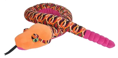 Zdjęcie produktu dla Pluszowy wąż przytulanka, Tribal pomarańczowy 137 cm