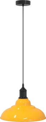 Produktbild von vidaXL Pendelleuchte Höhenverstellbar E27 Gelb Glänzend Ø 31 cm Metall