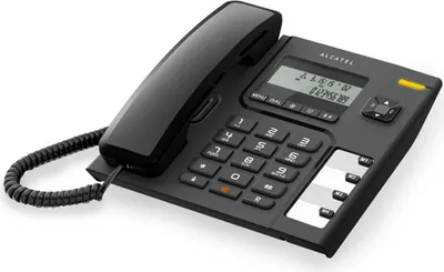 Image de ALCATEL T56 - Téléphone filaire Noir - clavier FR - Son clair et design sobre