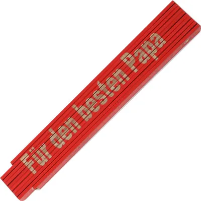 Produktbild von Zollstock Meterstab Für den besten Papa,Rot