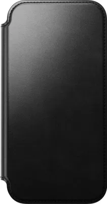 Image de Nomad Horween cuir folio iPhone 17 Pro Max – Boutons en aluminium recyclé – Accès direct à la caméra – Cuir de haute qualité tanné en Amérique - Noir