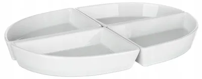 Obrázok produktu pre BANKETT - sada misiek BIANCA 29 x 20 x 4 cm, 4 + 1 sv.