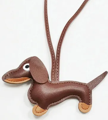 Produktbild von Dackelanhänger Taschenanhänger Dackel dunkelbraun