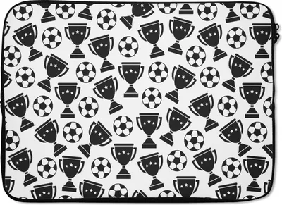 Produktbild von MuchoWow® Laptop Hülle 13 Zoll Muster - Fußball - Pokal - Jungen - Kinder - Kind Laptoptasche - Laptophülle - Sleeve - Rundumschutz