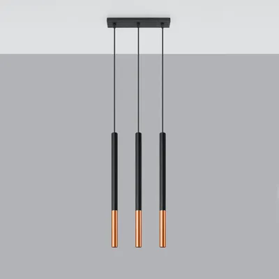 Obrázek produktu pro Závěsné svítidlo Mozaica 3L Metal SOLLUX Black