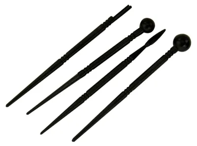Produktbild von Set aus 4 Kunststoff-Töpferwerkzeugen für die Tonbearbeitung