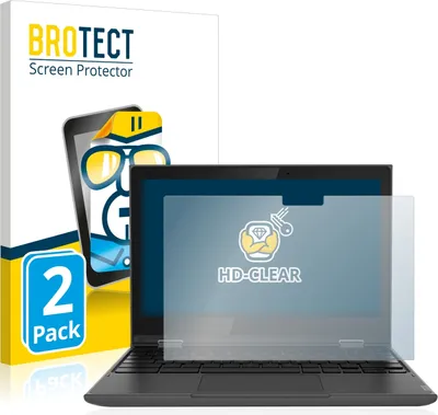 Produktbild von 2x Für Lenovo 300e (2. Gen.) Schutzfolie BROTECT Displayschutz Display Schutz Folie Klar Transparent