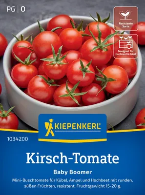 Produktbild von Kiepenkerl Kirsch-Tomatensamen Baby Boomer F1 Solanum lycopersicum 5 Pflanzen