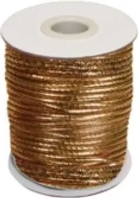 Obrázek produktu pro Guma, pruženka kulatá kloboučnická bronzová 1,5mm, galanterie, metráž / 1 m