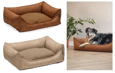 Produktbild von Beeztees Lua Orthopädisches Hundebett, Farbe:beige, Größe:100 x 80 cm