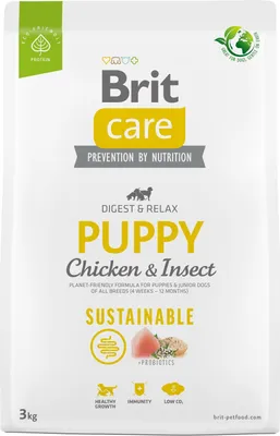 Produktbild von BRIT CARE DOG NACHHALTIGES HÜHNCHENINSEKTEN-WELPENFUTTER 3 kg