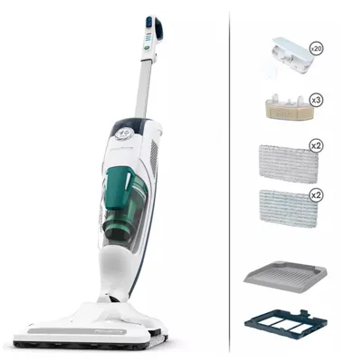 Immagine prodotto di Pulitore a vapore e aspirapolvere 2 in 1, 1500w, blu Rowenta RY7777WH