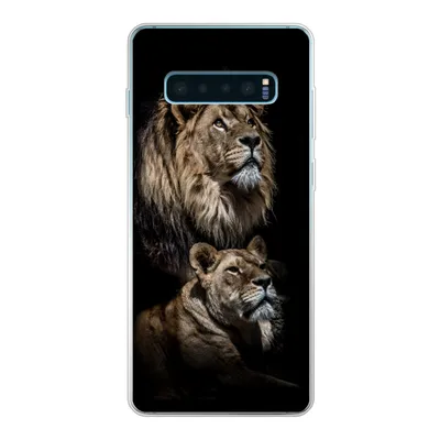 Produktbild von MuchoWow® Handyhülle Schutzhülle Hülle für Samsung Galaxy S10 Plus Löwe - Löwin - Porträt Silikon Softcase Handy Hülle - Schutzhülle