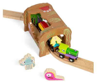 Obrázok produktu pre Bigjigs Železničné drevené tunely Monsters