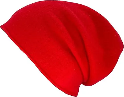 Kopka NeRo Beanie Rollrandmütze aus Walkstrick in rot