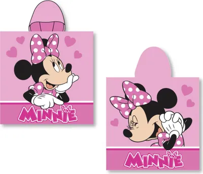 Produktbild von Kapuzenponcho-Handtuch 55x110 Minnie Mouse