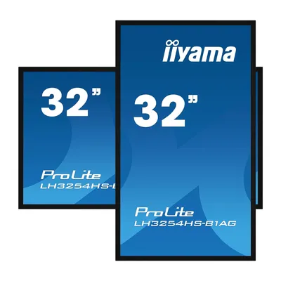 Image de iiyama LH3254HS-B1AG, Écran plat numérique, 80 cm (31.5"), LCD, 1920 x 1080 px, Wi-Fi, 24/7
