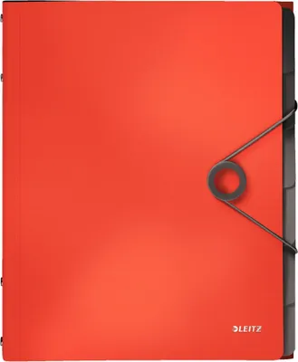 Zdjęcie produktu dla Leitz 45691020, Teczka z klapką, A4, Polipropylen (PP), Czerwony, 200 ark., 80 g/m²