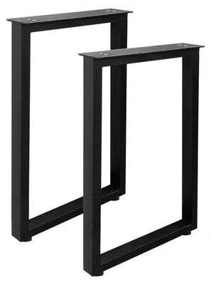 Zdjęcie produktu dla Metalowe nogi do stołu, 70 cm, prostokątna rama, 2 sztuki