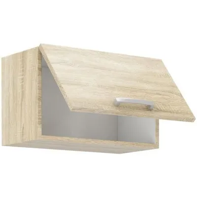 Obrázek produktu pro Skříň s výklopnými dveřmi - Imitace dub Sonoma - D 60 x 31,6 x V 36 cm - LASSEN