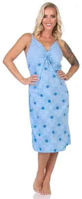 Immagine prodotto di Camicia da notte da donna Camicia da notte senza maniche; Blu/L/40