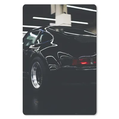 Obrázok produktu pre Podložka pod myš - Auto - Garáž - čierna - 18x27cm - Rohožka pod myš