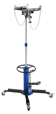 Obrázok produktu pre SucceBuy Hydraulický zdvihák prevodoviek s nosnosťou 600 kg, teleskopickou konštrukciou a ovládaním pomocou pedálu, nastaviteľnou výškou zdvihu od 88 do 176 cm, ideálny pre práce v dielni a garáži, farba: modrá