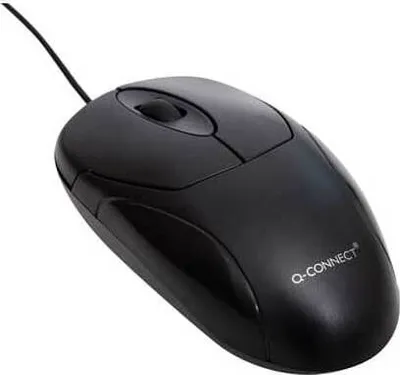 Produktbild von 3-Tasten-Maus Q-Connect, optisch, schwarz, 800dpi