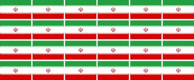 Produktbild von Mini Aufkleber Set - Pack glatt - 33x20mm - selbstklebender Sticker - Iran  Flagge / Banner / Standarte fürs Auto, Büro, zu Hause und die Schule - 24 Stück