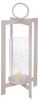 Image de Gilde Windlicht, "Sternenmädchen", motif étoile, verre, métal, gris, lot de 3, L. 13,5 cm, l. 13,5 cm, H. 42 cm. 69765 4063387697658