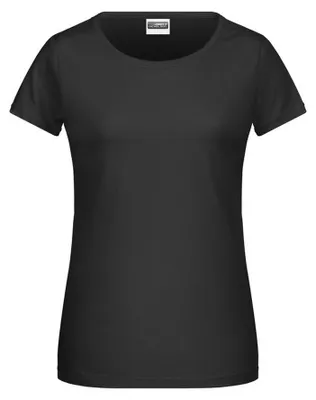 Produktbild von James and Nicholson - "Basic" T-Shirt für Damen LT3270 (XS) (Schwarz)