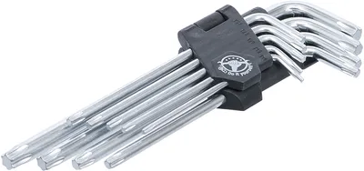 Obrázek produktu pro Sada L-klíčů | dlouhá | T-profil (pro Torx) | T10 - T50 | 9 ks.