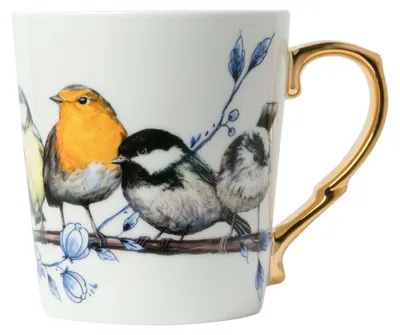 Heinen Delfts Blauw – Becher Bosvogels Gold – Bild 1
