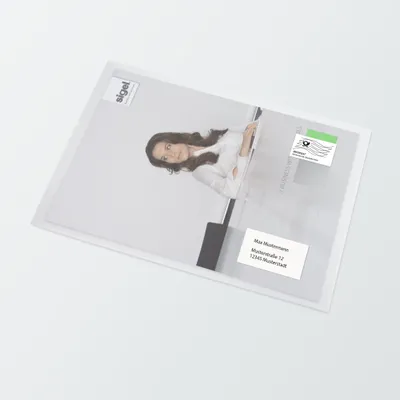 Produktbild von SIGEL DU330 Briefumschläge, transparent, C4 (230x324 mm), 100 g/m², 25 Umschläge