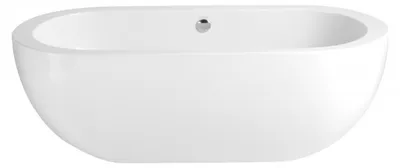 Obrázok produktu pre Casa Padrino Art Deco voľne stojaca vaňa biela model He-Ele 180 x 85,5 x 60 cm, retro antická vaňa baroko