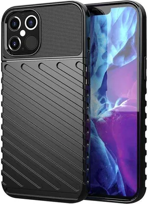 Produktbild von Robuste Thunder Hülle für iPhone 12 Pro Max - Schwarz KP24601