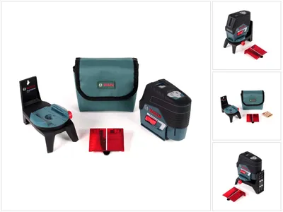 Obrázek produktu pro Bosch GCL 2-50 C, 20 m, 0,3 mm/m, 4°, 50 m, Červená, 650 nm (<1 mW)
