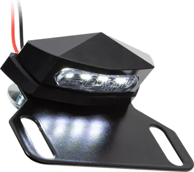 Produktbild von LED Kennzeichenbeleuchtung Diamond schwarz inklusive Halter