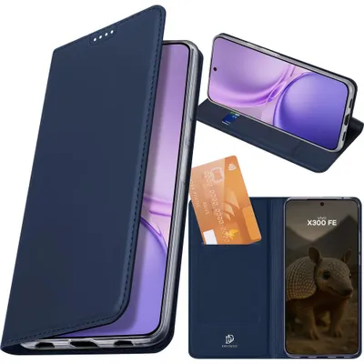 Produktbild von Handyhülle mit Klappe für Vivo X300 FE, Dux Ducis Skin Pro, Dunkelblau
